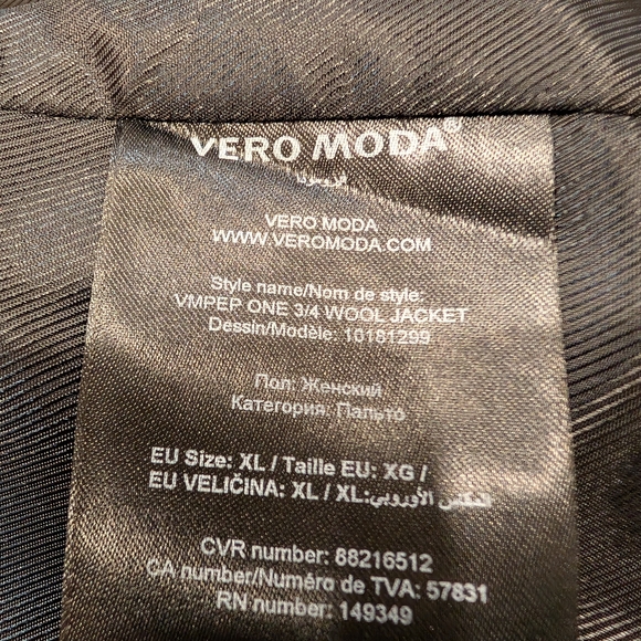 Vero Moda Women's Wool Light Grey Trench Coat. - Picture 10 of 16